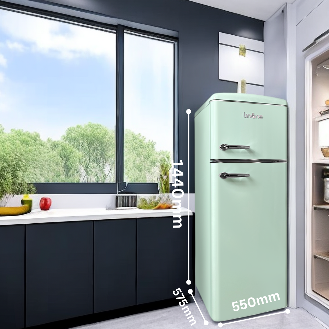LINARIE | Réfrigérateur/Congélateur Arzy 206L Rétro LJDD206GREEN