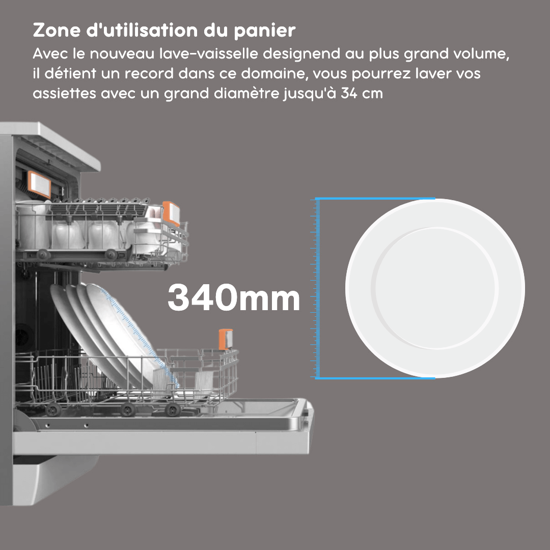 LINARIE | LAVE-VAISSELLE ENCASTRABLE ORMES LFDW1446DBI 14 COUVERTS 46DB