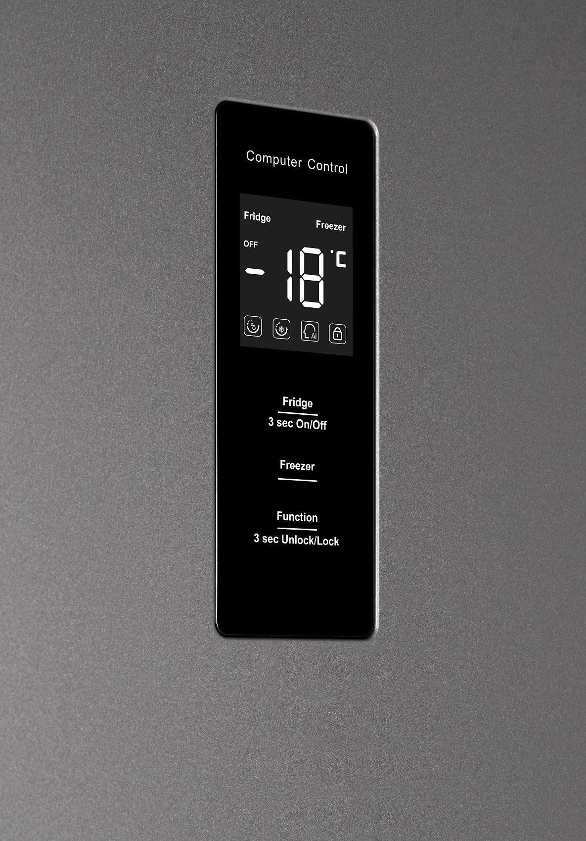 LINARIE | Réfrigérateur/Congélateur  444L Porte Noire Brillante Côte-à-Côte No Frost  Lechaud LSSBS460WS
