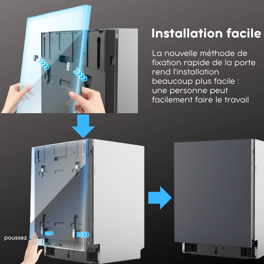 LINARIE | LAVE-VAISSELLE ENCASTRABLE MARNEY LFDI1641DBI 16 COUVERTS ULTRA SILENCIEUX 41 DB