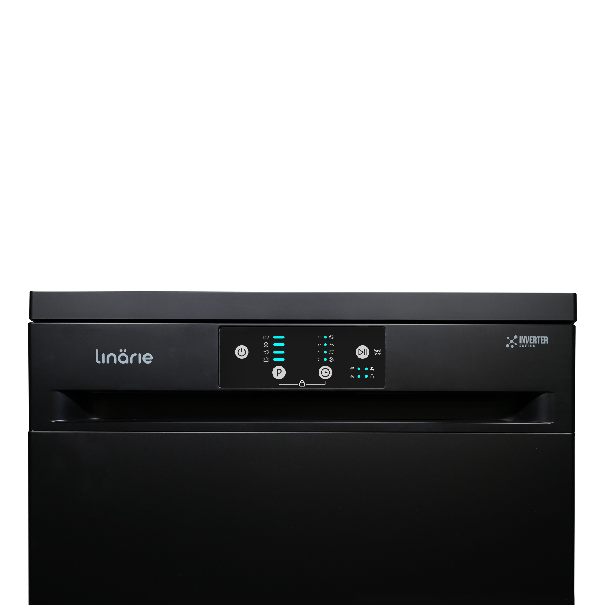 LINARIE | LAVE-VAISSELLE LINARIE LIMAS LFDW1446DFSB 14 COUVERTS 46DB NOIR POSE LIBRE