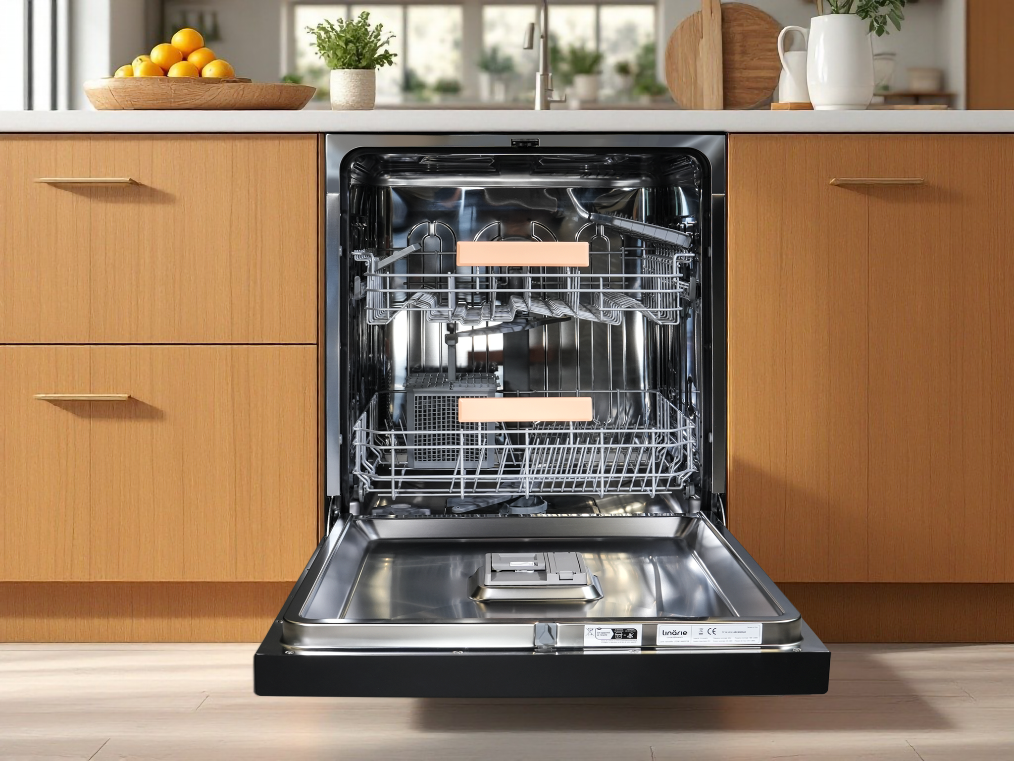 LINARIE | LAVE-VAISSELLE LINARIE LIMAS LFDW1446DFSB 14 COUVERTS 46DB NOIR POSE LIBRE
