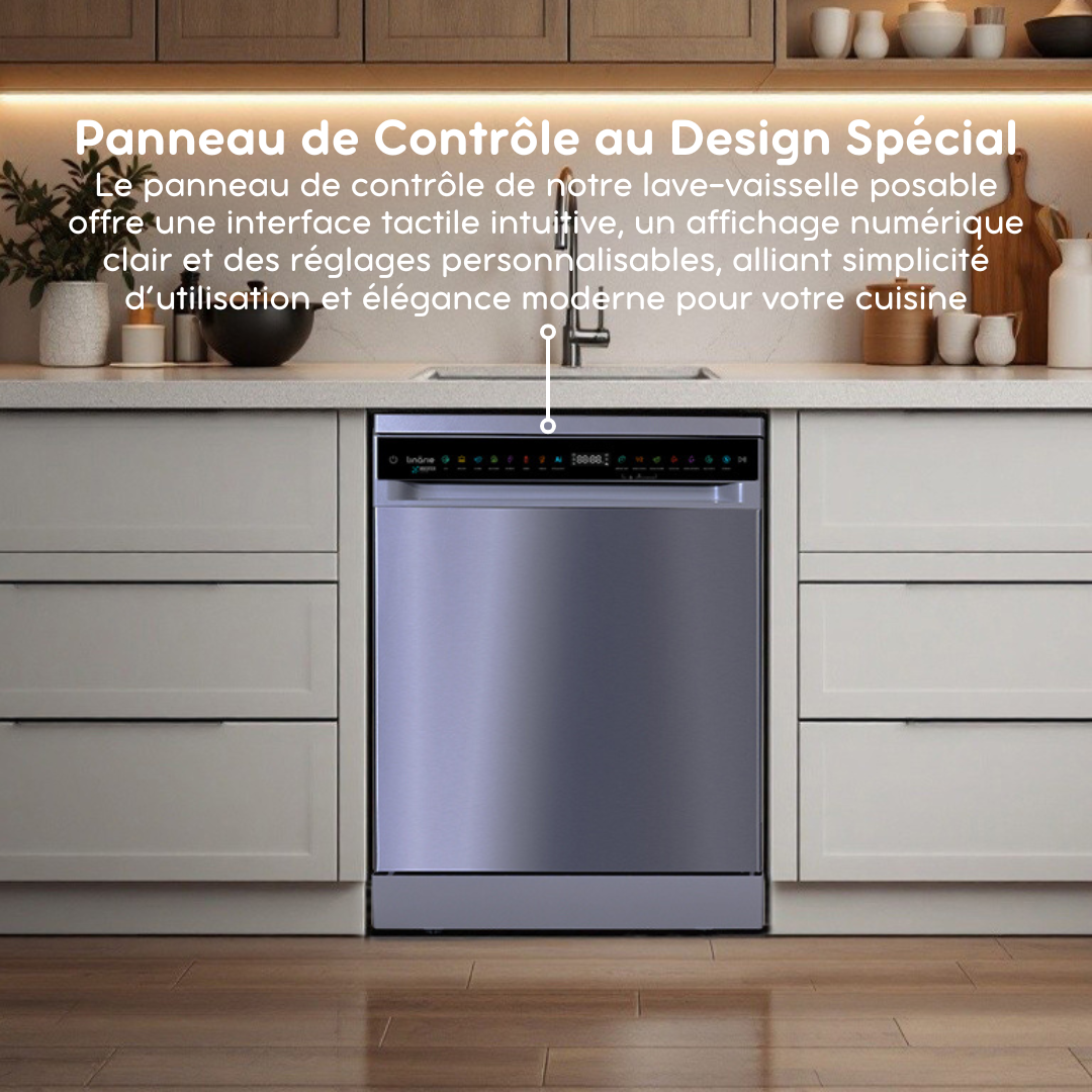 LINARIE | LAVE-VAISSELLE BLAYE LFDW1641DFSX 16 COUVERTS 8 PROGRAMMES INOX POSE LIBRE