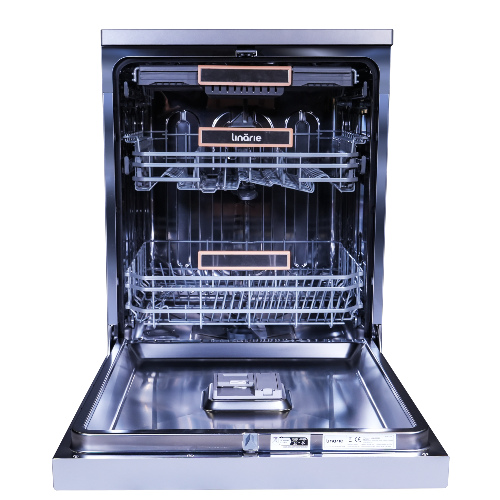 LINARIE | LAVE-VAISSELLE BLAYE LFDW1641DFSX 16 COUVERTS 8 PROGRAMMES INOX POSE LIBRE