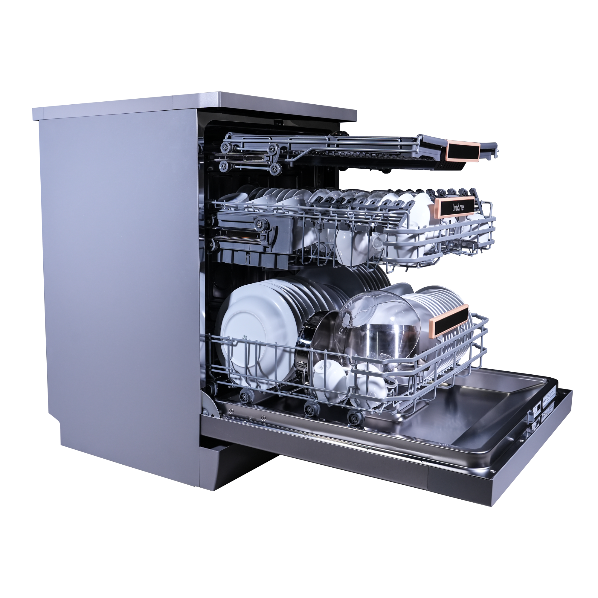 LINARIE | LAVE-VAISSELLE BLAYE LFDW1641DFSX 16 COUVERTS 8 PROGRAMMES INOX POSE LIBRE