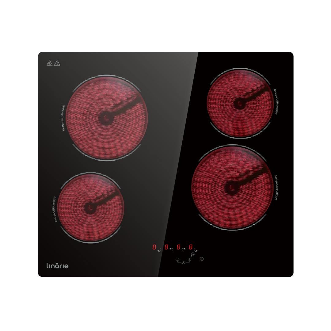 LINARIE | PLAQUE DE CUISSON VITROCÉRAMIQUE ENCASTRABLE BELLAC LIN60C4Z 4 ZONES