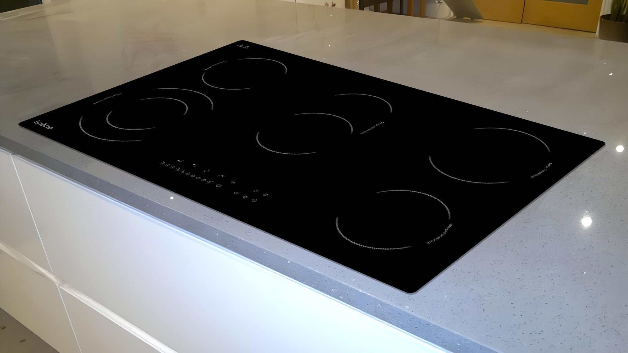 LINARIE | PLAQUE DE CUISSON VITROCÉRAMIQUE ENCASTRABLE  LIN90C5Z 5 ZONES