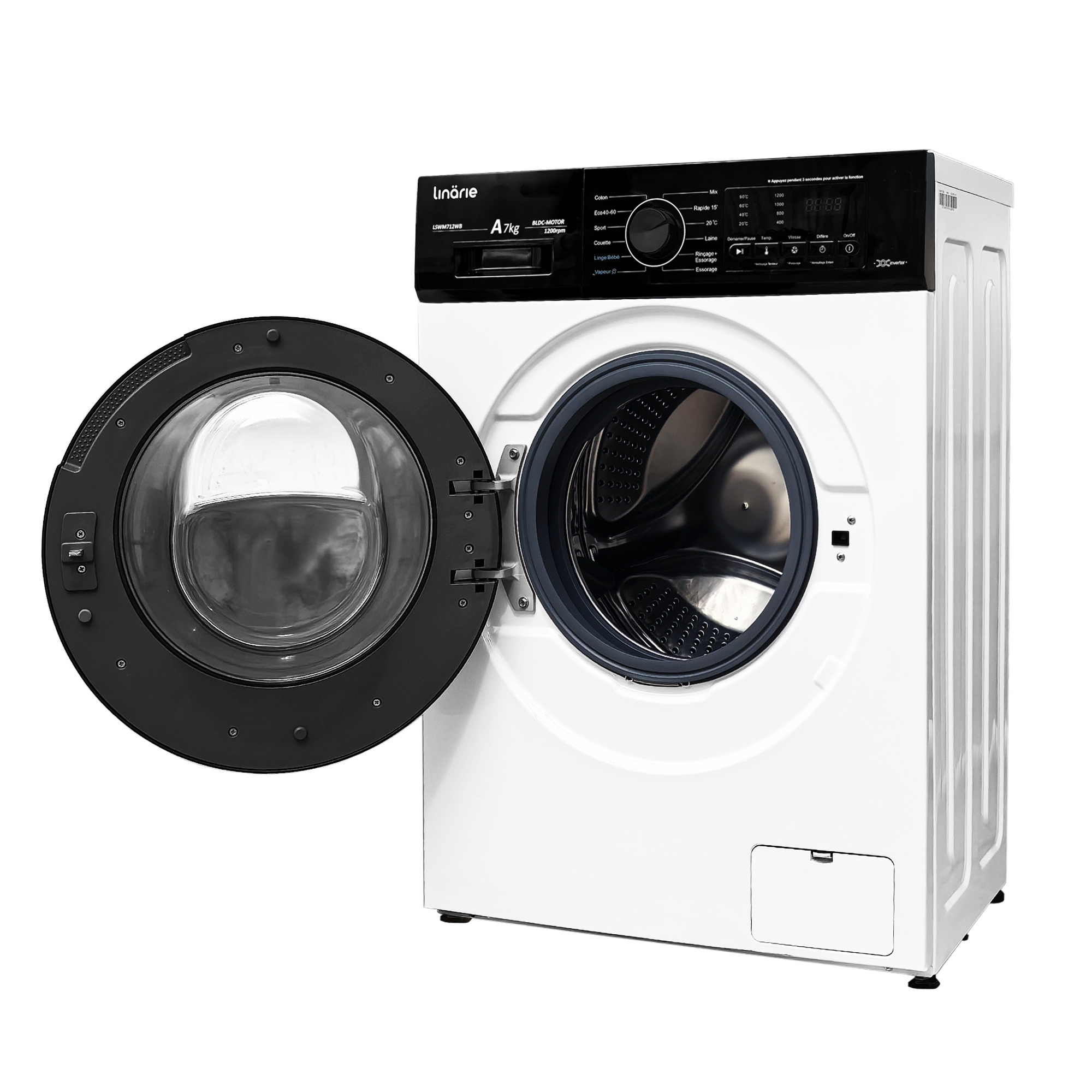LINARIE | LAVE-LINGE HUBLOT BLANC GENEY 7KG 1200 TOURS  LSWM712WB