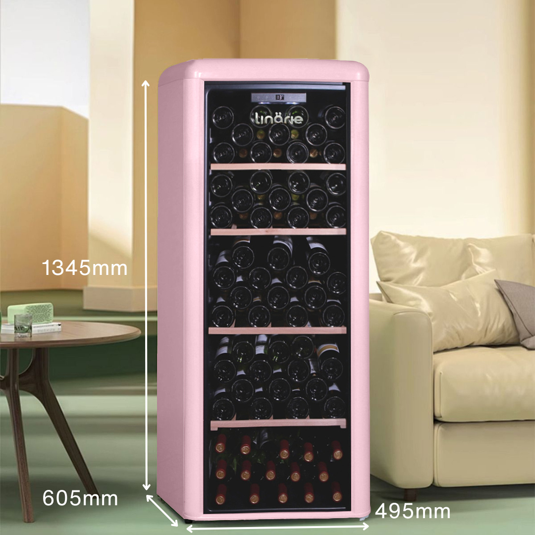 LINARIE | CAVE À VIN  LJCV106PINK VINTAGE MONO TEMPÉRATURE 106 BOUTEILLES