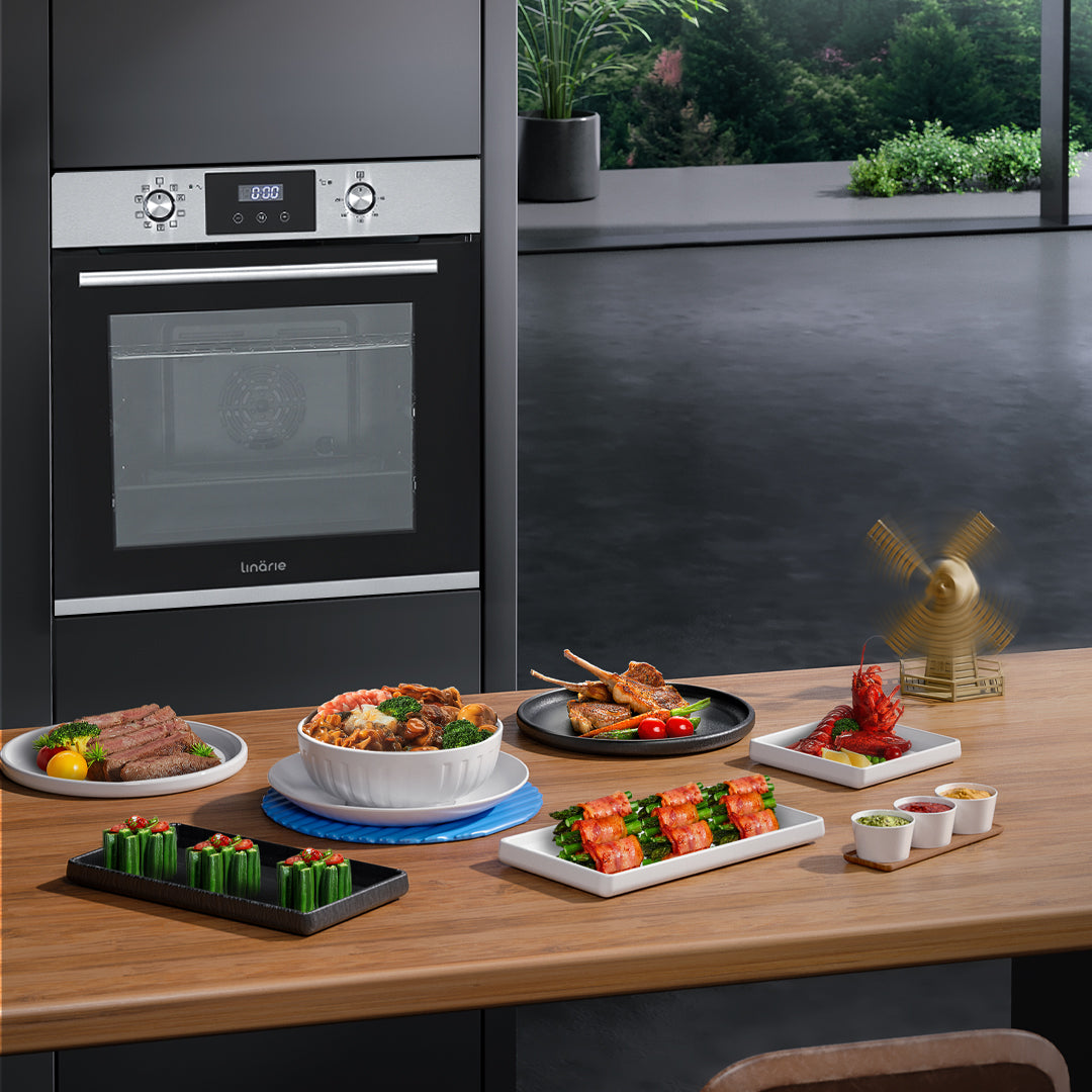 LINARIE | LINARIE | FOUR ENCASTRABLE ÉMAIL LISSE LABO73MX2 73 LITRES MULTIFONCTIONS INOX