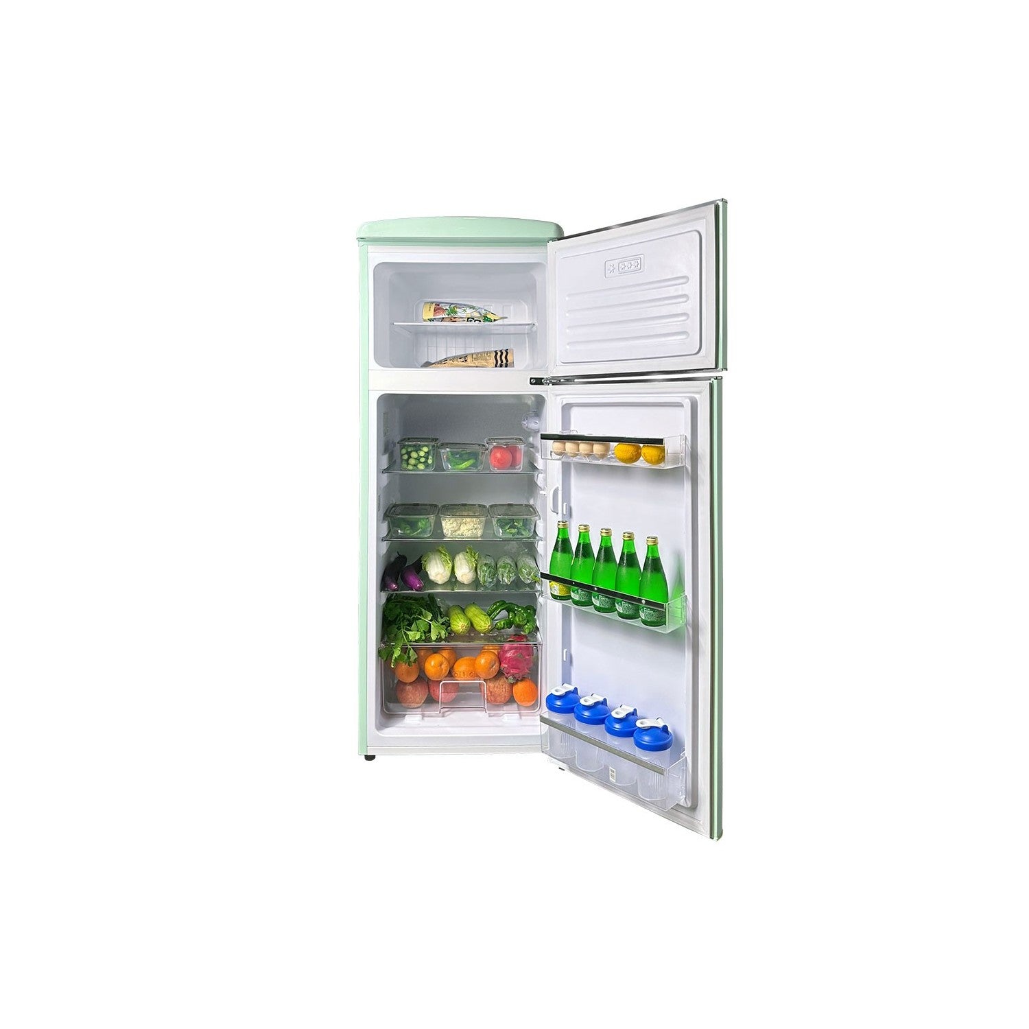 LINARIE | Réfrigérateur/Congélateur Arzy 206L Rétro LJDD206GREEN