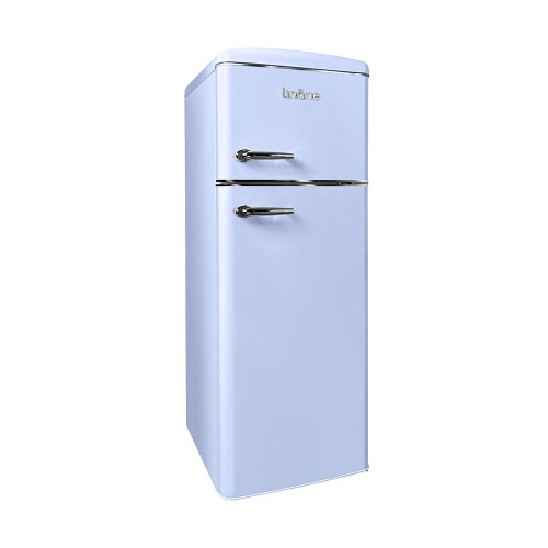 LINARIE | Réfrigérateur/Congélateur Arzy 206L Rétro Bleu Lavande LJDD206BLUE