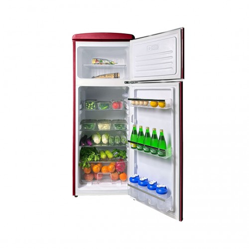 LINARIE | Réfrigérateur/Congélateur Arzy 206L Rétro  LJDD206BORDEAUX