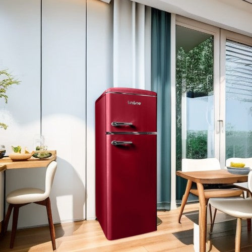 LINARIE | Réfrigérateur/Congélateur Arzy 206L Rétro  LJDD206BORDEAUX