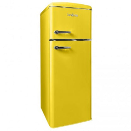 LINARIE | Réfrigérateur/Congélateur Arzy 206L Rétro Jaune LJDD206LEMON