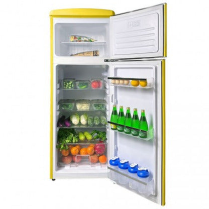 LINARIE | Réfrigérateur/Congélateur Arzy 206L Rétro Jaune LJDD206LEMON
