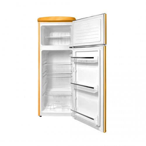 LINARIE | Réfrigérateur/Congélateur Arzy 206L Rétro Orange LJDD206ORANGE