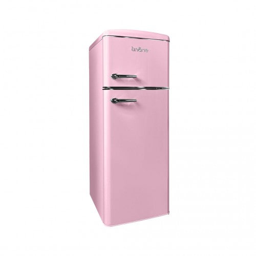 LINARIE | Réfrigérateur/Congélateur Arzy 206L Rétro Rose LJDD206PINK