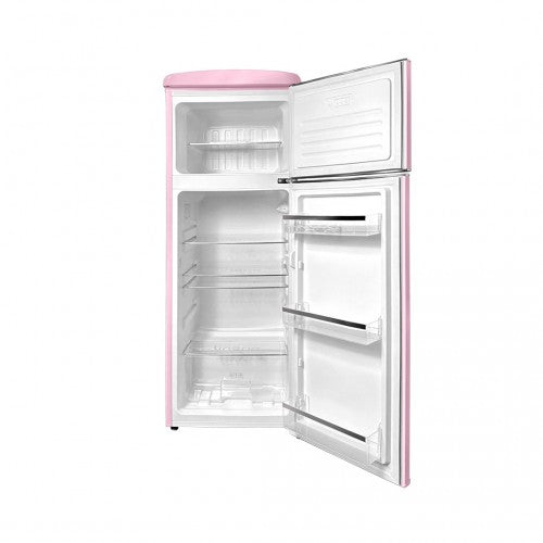 LINARIE | Réfrigérateur/Congélateur Arzy 206L Rétro Rose LJDD206PINK