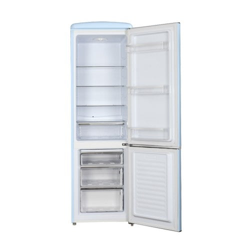 LINARIE | Réfrigérateur/Congélateur Cusy 244L Rétro Bleu Lavande LJCO250BLUE
