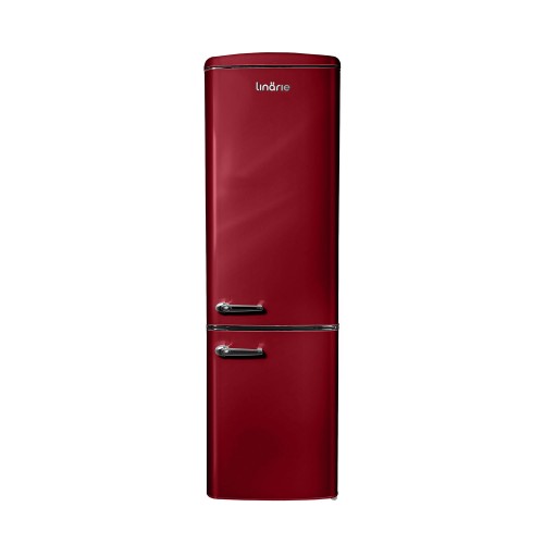 LINARIE | Réfrigérateur/Congélateur Cusy 244L Rétro Bordeaux LJCO250BORDEAUX