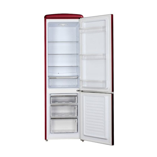 LINARIE | Réfrigérateur/Congélateur Cusy 244L Rétro Bordeaux LJCO250BORDEAUX
