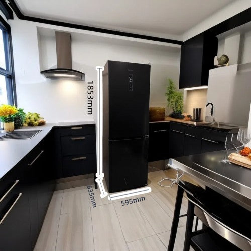 LINARIE | Réfrigérateur/Congélateur Cevins LKCO310NFBK 310 Litres combiné