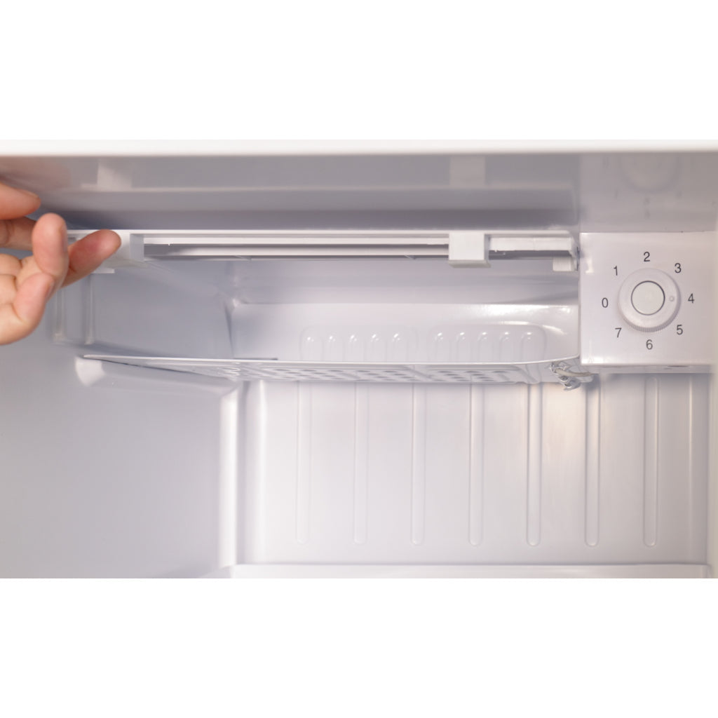 Mini Frigo 76L Avec Congélateur - Porte Vitrée, étagères Réglables - Noir - Pour Salon, Bureau, Cave à Vin - 12