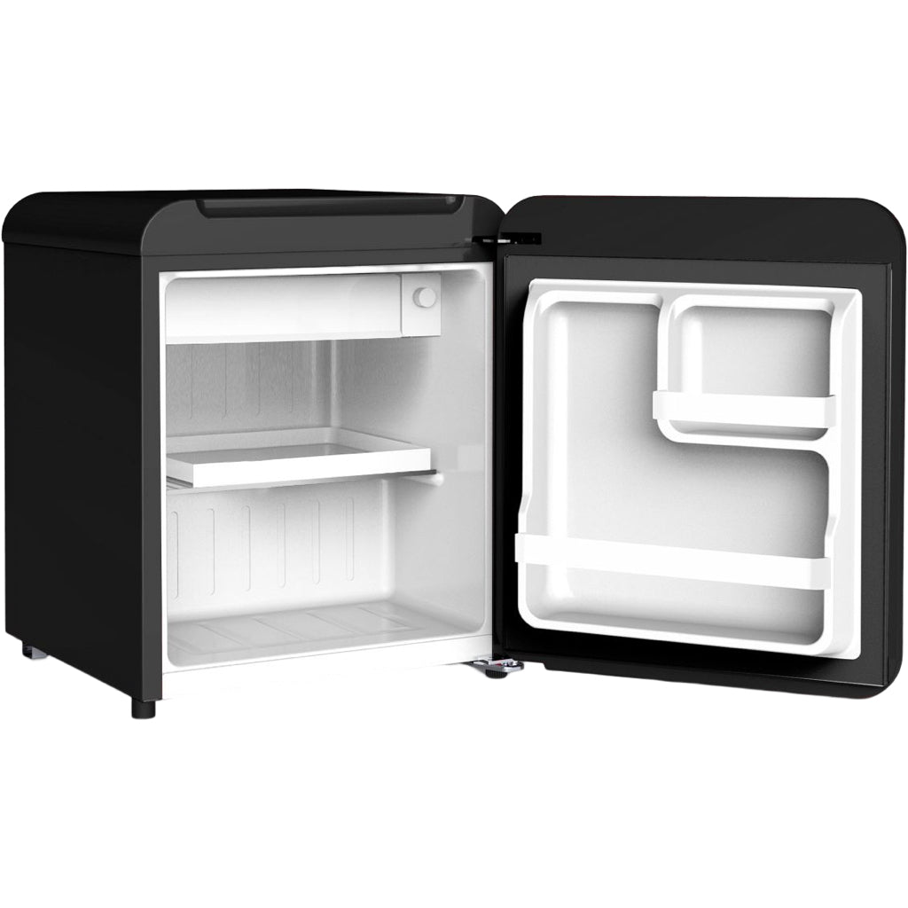 LINARIE | Chatel Mini réfrigérateur rétro noir 48 L avec compartiment congélateur intégré LK48MBBLACK