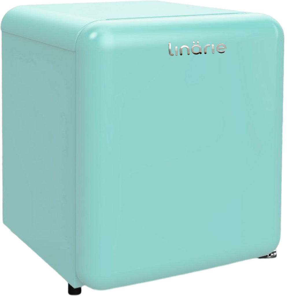 LINARIE | Chatel Mini réfrigérateur rétro vert 48L avec compartiment congélateur intégré LK48MBGREEN
