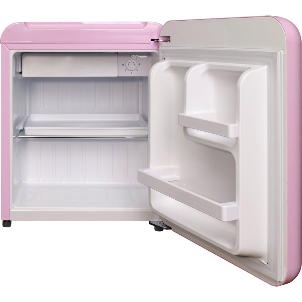 LINARIE | Chatel Mini réfrigérateur rétro rose 48L avec compartiment congélateur intégré LK48MBPINK