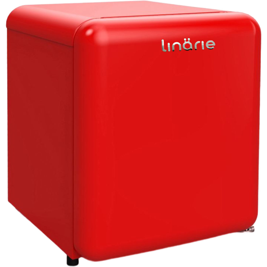 LINARIE | Chatel Mini réfrigérateur rétro rouge 48L avec compartiment congélateur intégré LK48MBRED