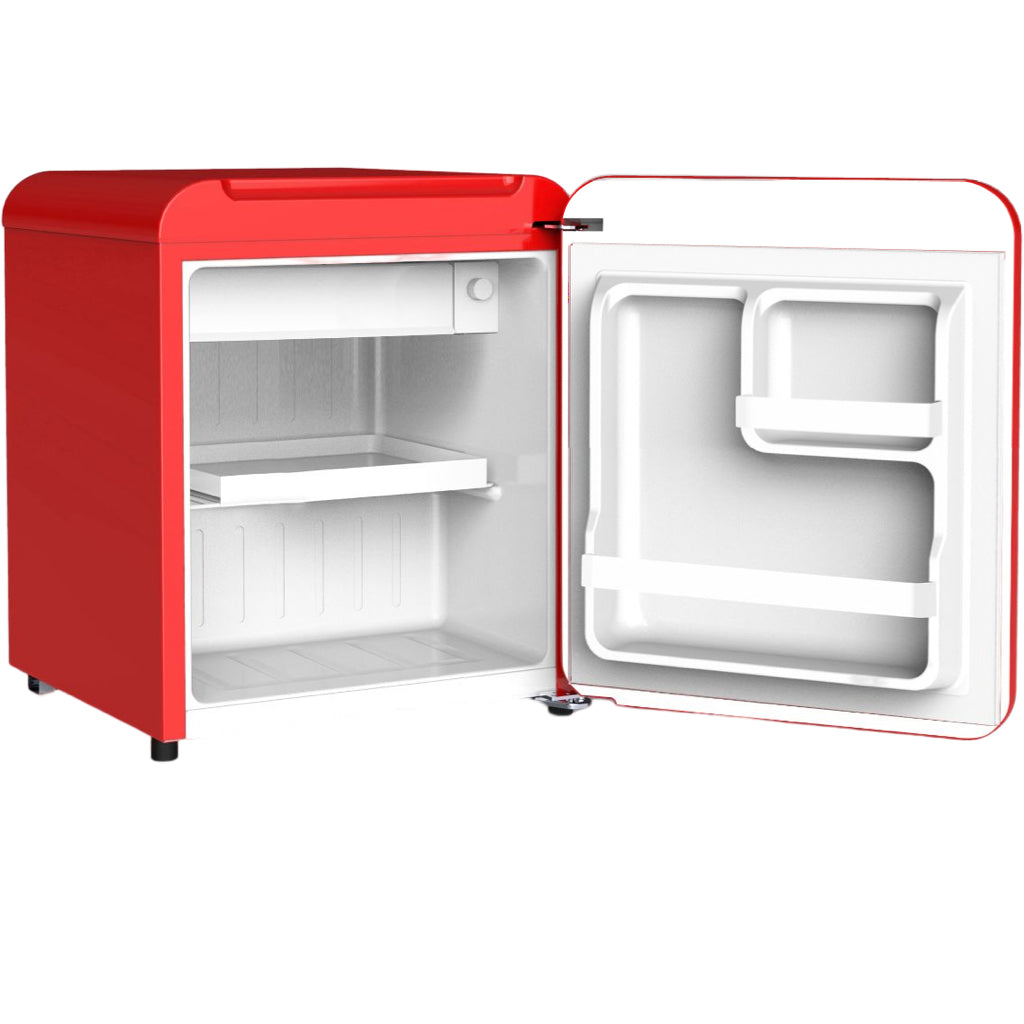LINARIE | Chatel Mini réfrigérateur rétro rouge 48L avec compartiment congélateur intégré LK48MBRED