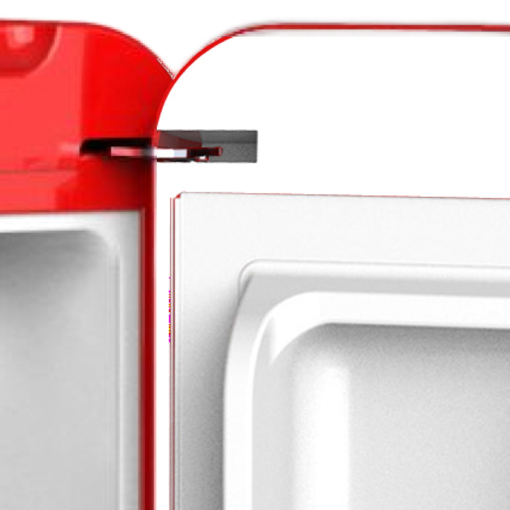 LINARIE | Chatel Mini réfrigérateur rétro rouge 48L avec compartiment congélateur intégré LK48MBRED