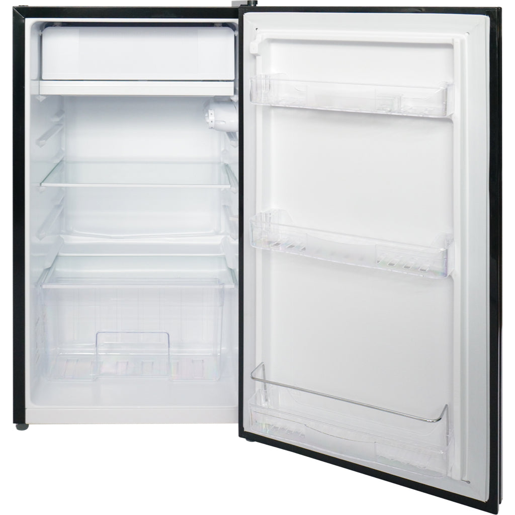 LINARIE | Mini réfrigérateur Huez 91L en verre noir avec compartiment congélateur intégré LK90TTBG