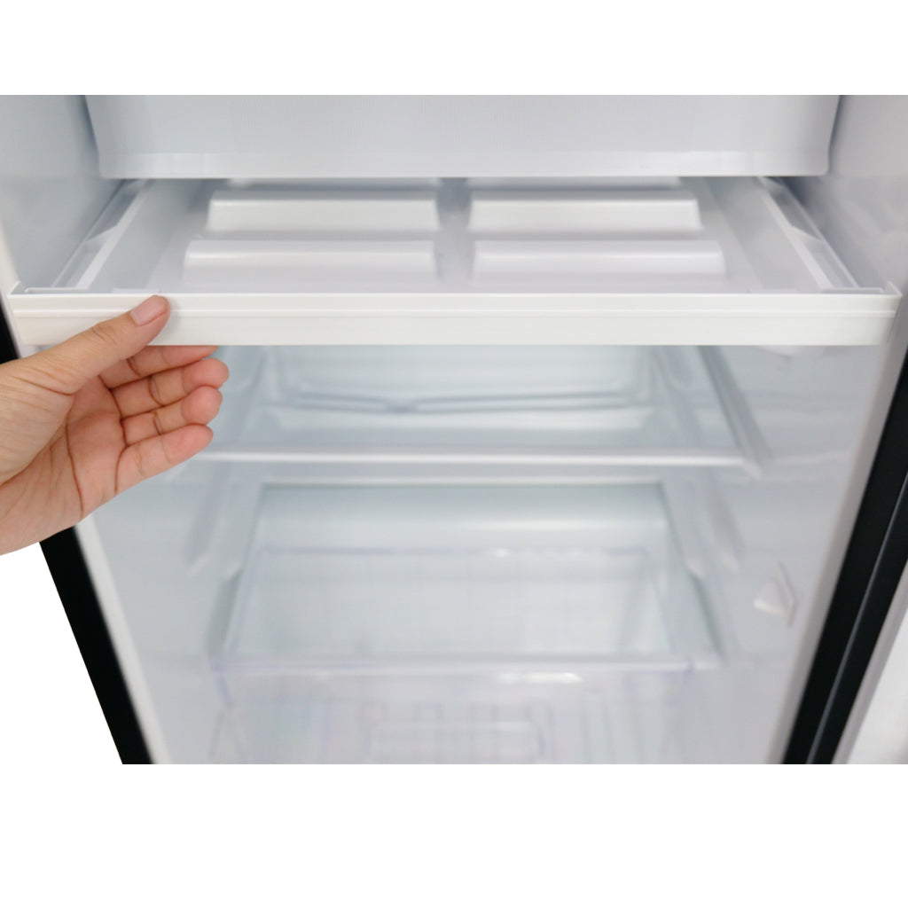 LINARIE | Mini réfrigérateur Huez 91L en verre noir avec compartiment congélateur intégré LK90TTBG