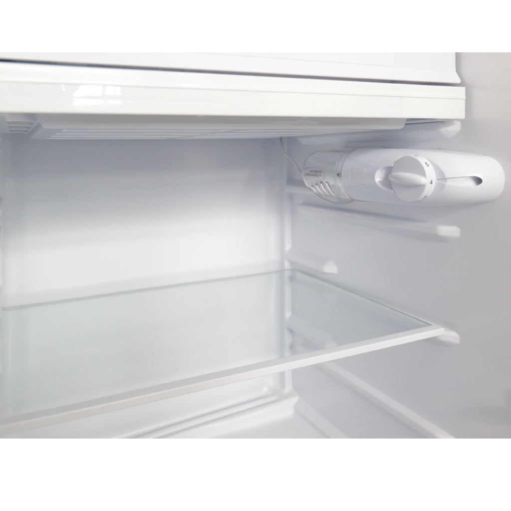 LINARIE | Mini réfrigérateur Huez 91L en verre noir avec compartiment congélateur intégré LK90TTBG