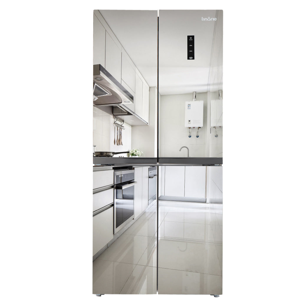LINARIE | Réfrigérateur/congélateur Meribel 445L Porte-Miroir Française No Frost LSCD436MIR