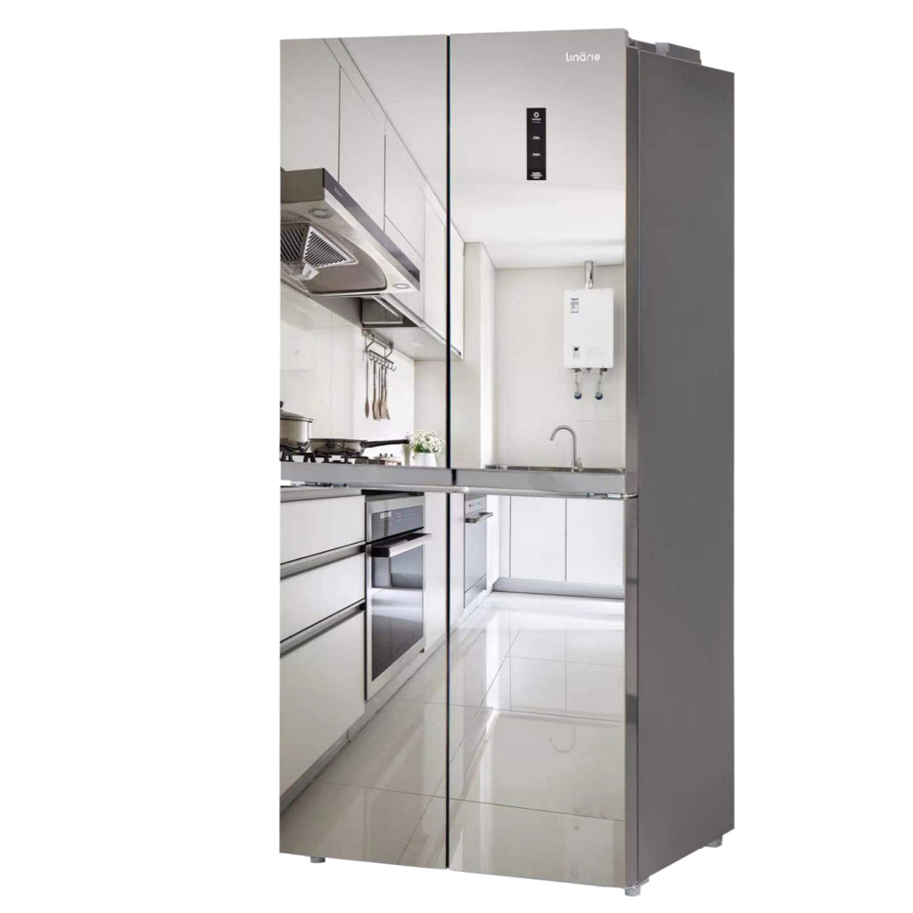 LINARIE | Réfrigérateur/congélateur Meribel 445L Porte-Miroir Française No Frost LSCD436MIR