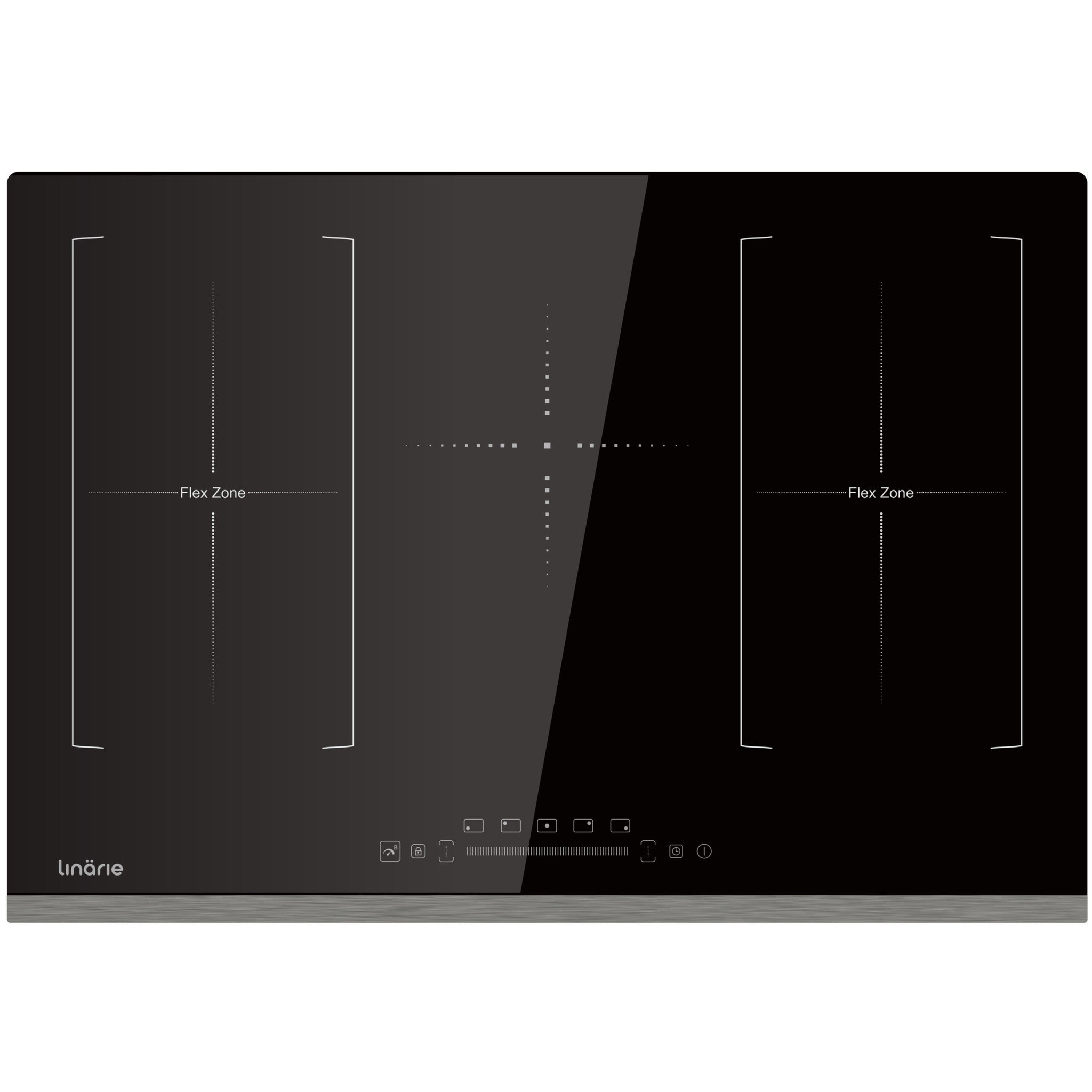 LINARIE | Table de cuisson à induction Toulouse 80 cm 5 zones avec double zone flexible LS80I2F1Z