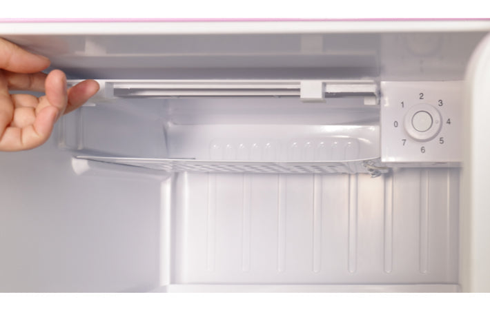 LINARIE | Chatel Mini réfrigérateur rétro rose 48L avec compartiment congélateur intégré LK48MBPINK